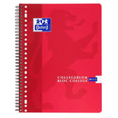 Collegeblk Oxf School A4 rt 10mm 23g 160pag ass - afbeelding 2