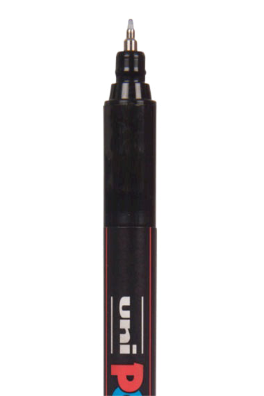 Paintmarker Uni POSCA PC1MR EF zilver