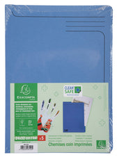 Insteekmap Exacompta Lmodel CleanSafe blauw - afbeelding 5
