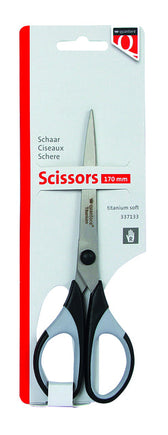 Schaar Quantore 170mm titanium + soft grip handvat - afbeelding 5