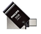 USB stick 3.1 Philips USB C 2in1 32GB zwart