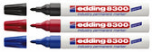 Viltstift edding 8300 industrie rond 1-3mm zwart - afbeelding 3