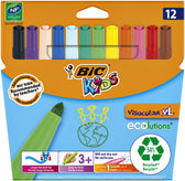 Kleurstift BicKids Visacolor XL Eco 12st ass