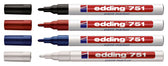 Paintmarker edding 751 oliebasis 1-2mm blauw - afbeelding 2