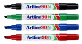 Viltstift Artline 90 schuin 2-5mm rood - afbeelding 2
