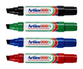 Viltstift Artline 100 schuin 7.5-12mm groen - afbeelding 2