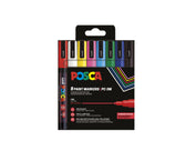 Paintmarker Uni POSCA PC3M F 8st assorti - afbeelding 2