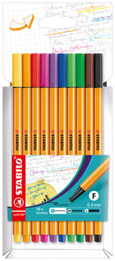 Fineliner STABILO point 88/10 F ass 10st - afbeelding 4