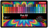 Viltstift STABILO Pen 68/50 Arty M ass 50st