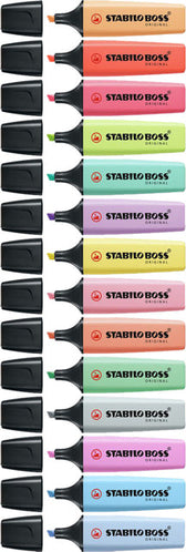 Markeerstift STABILO BOSS 70/6 6st pastel assorti - afbeelding 5