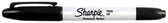 Viltstift Sharpie Twin tip UF en F 2st zwart - afbeelding 2