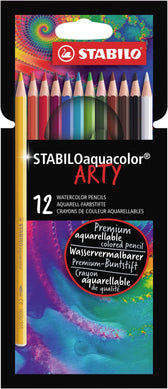 Kleurpotlood STABILO 1624 aquacolor Arty 12st ass