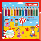 Kleurpotlood STABILO 203 Trio dik 24st assorti - afbeelding 4