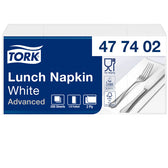 Lunchservet Tork Advanced achtstevouw wit - afbeelding 6