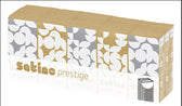 Zakdoek Satino Prestige 4laags 15x10 vel wit