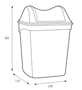 Dameshygiënebak Katrin 8 liter wit - afbeelding 3