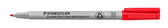 Viltstift Staedtler OHP Lumo M 315 non perm rood - afbeelding 4