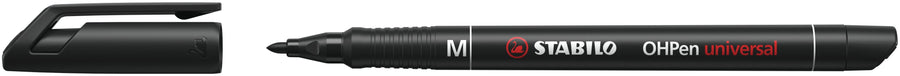 Viltstift STABILO OHP 843/46 rond M zwart
