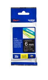 Labeltape Brother Ptouch TZe315 6mm zwart