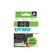 Labeltape Dymo LabelManager D1 polyester 24mm zw - afbeelding 5