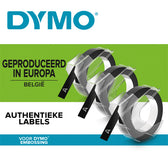 Relieftape Dymo embossing vinyl 9mm rood - afbeelding 6