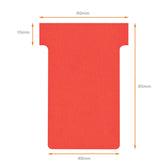 T-kaart Nobo nr.2 48mm rood 100 stuks - afbeelding 4
