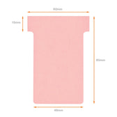 T-kaart Nobo nr.2 48mm roze 100 stuks - afbeelding 4