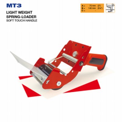 Tape dispenser voor handmatig gebruik geruisloos - zonder kern MT3