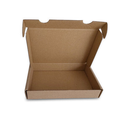 Brievenbusdoos onbedrukt bruin Enkelgolf E-golf ext. formaat 170 x 115 x 30 inw. Formaat 160 x 110 x 27