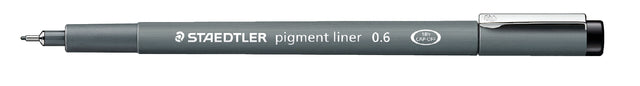 Fineliner Staedtler pigment 308 0.6mm zwart