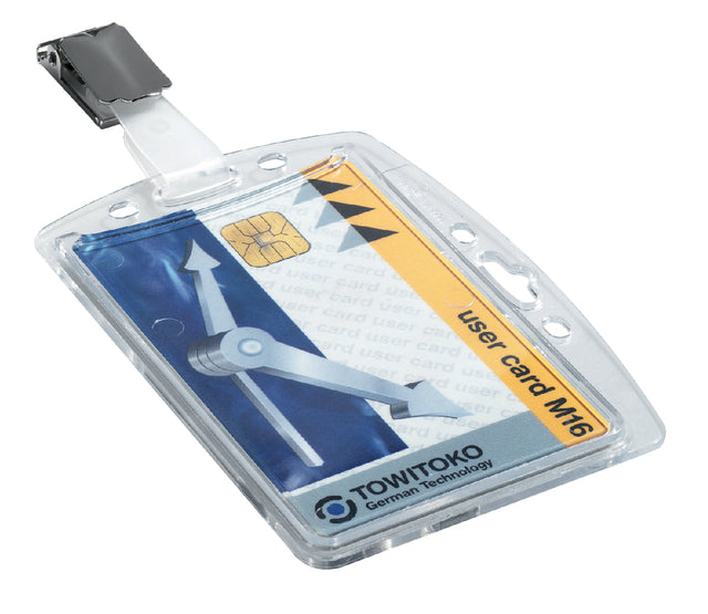 Veiligheidspashdr Durable 8005 dicht clip 54x85mm