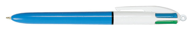 Balpen Bic 4kleuren M lichtblauw