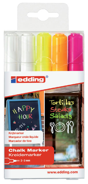 Krijtstift edding 4095 rond 2-3mm assorti