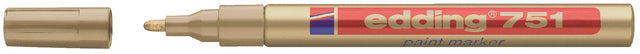 Paintmarker edding 751 oliebasis 1-2mm goud