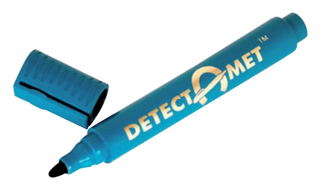 Viltstift detectie Detectament rond blauw