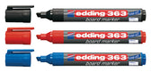 Whiteboardmarker edding 363 schuin 1-5mm zwart - afbeelding 2