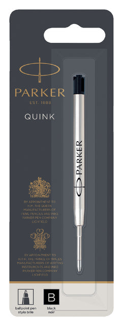 Balpenvulling Parker Quink breed zwart