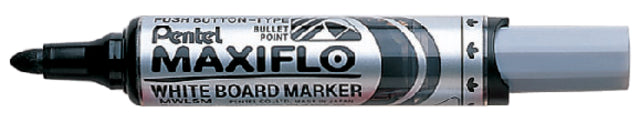 Whiteboardmarker Pentel MWL5M 3mm zwart