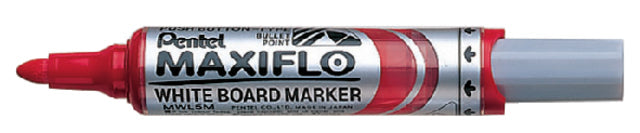 Whiteboardmarker Pentel MWL5M 3mm rood