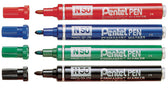 Viltstift Pentel N50 rond 1.5-3mm blauw - afbeelding 2