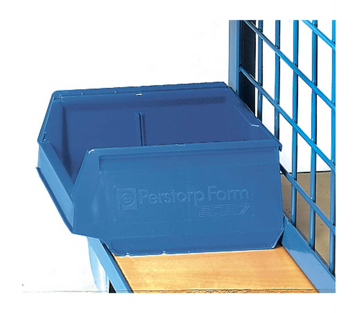 Magazijnbakken 300 x 230 x 150 mm - toebehoren - Blauw, voor materiaalwagen