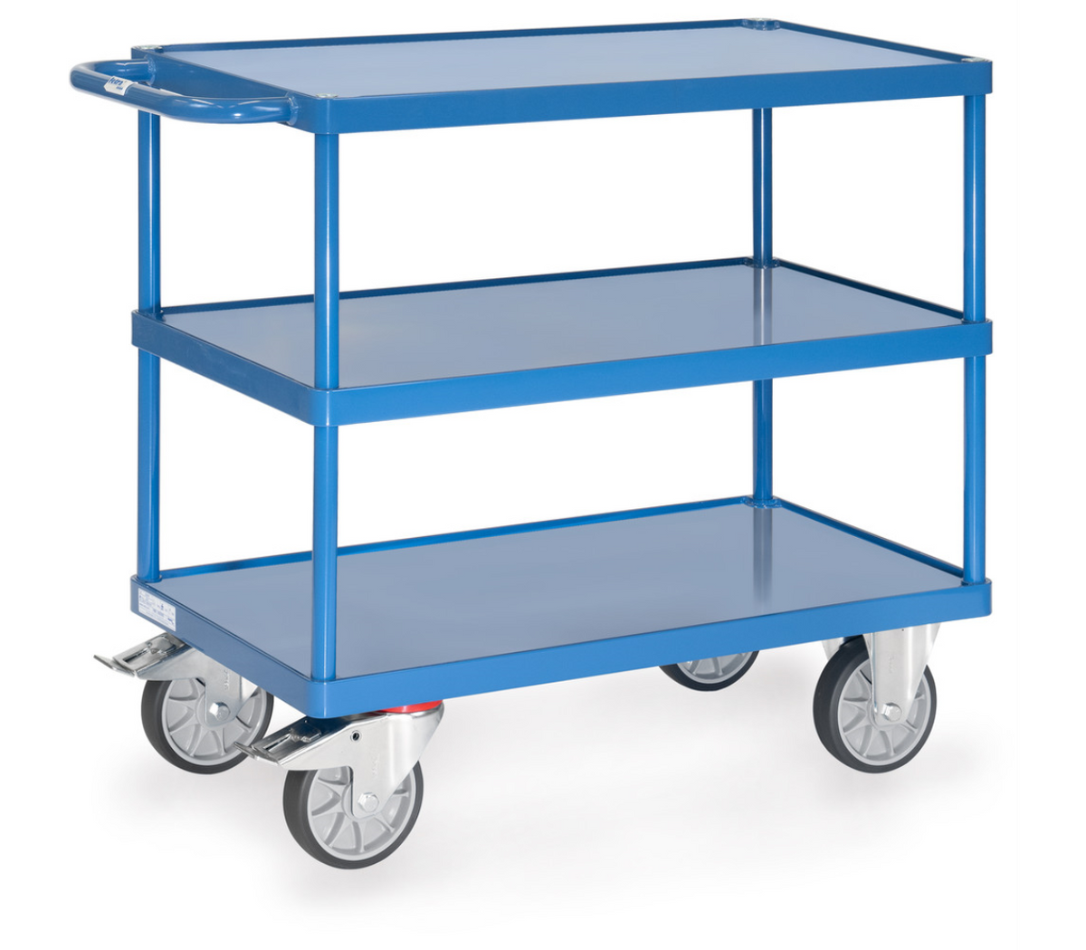 Tafelwagen 2420W -platformen van staalplaat + rand - Laadvlak 850 x 500 mm