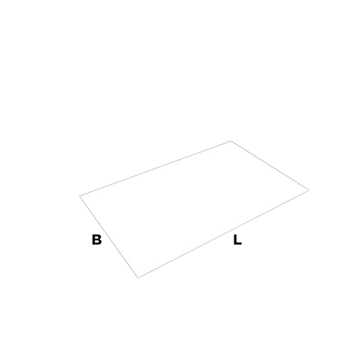 Kartonnen doos 2400x1220-7mm dubbel BC-golf-Wit-plaat (op maat)