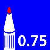 Viltstift eddING 404 rond 0.75mm blauw - afbeelding 5