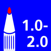 Paintmarker edding 751 oliebasis 1-2mm mtl paars - afbeelding 5