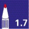 Viltstift Bic 2000 ecolutions rond L blauw - afbeelding 2