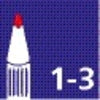 Fineliner edding 1200 F metallic rood - afbeelding 3