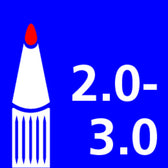 Krijtstift edding 4095 rond 2-3mm wit - afbeelding 6