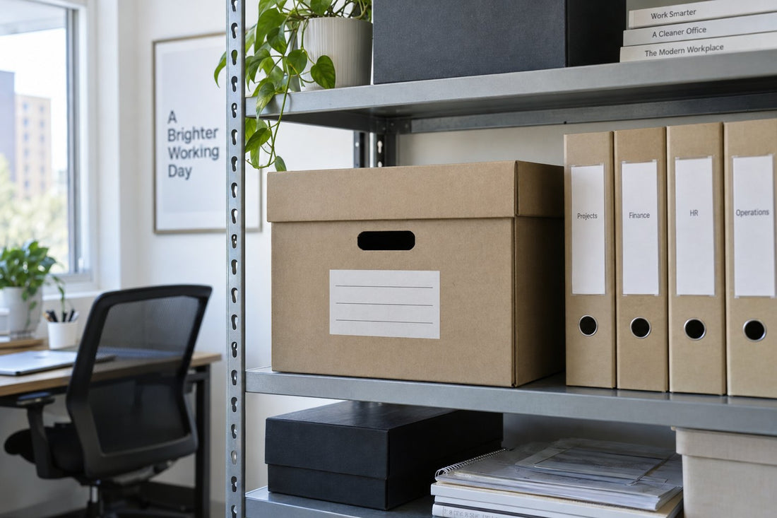 Archiefdoos voor administratie bewaren