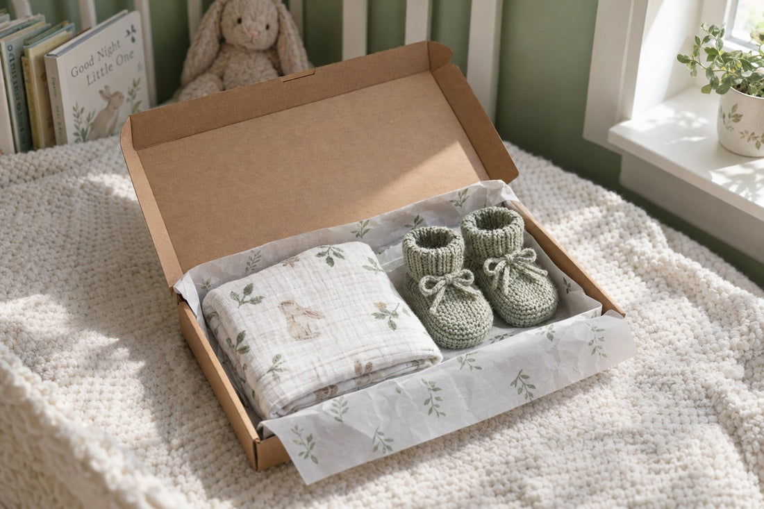 Babycadeau verpakt voor de brievenbus